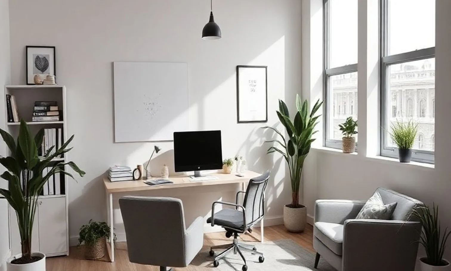 Professional coaching office environment